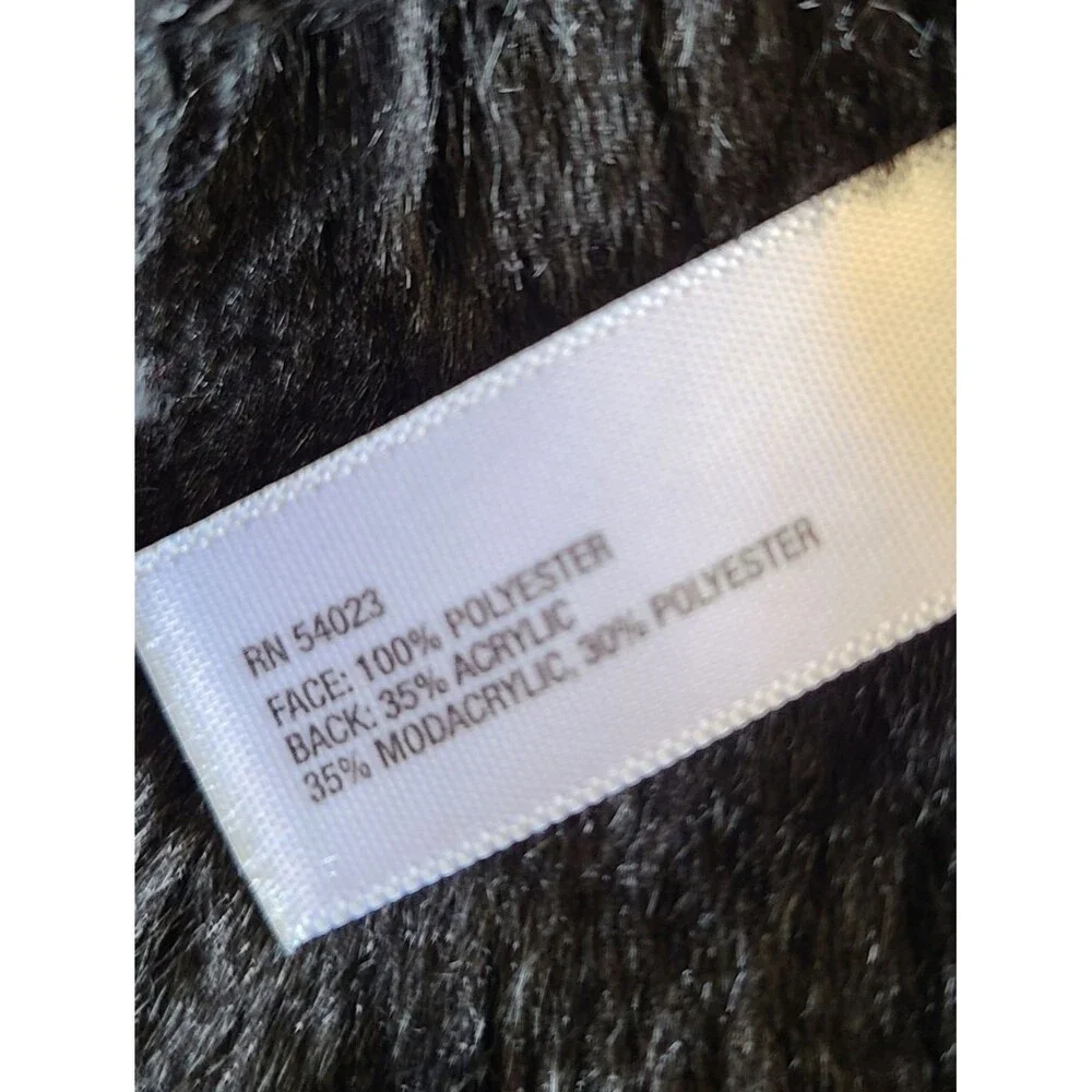 Baby GAP faux suede sherpa lined jacket/coat black size girls 4T